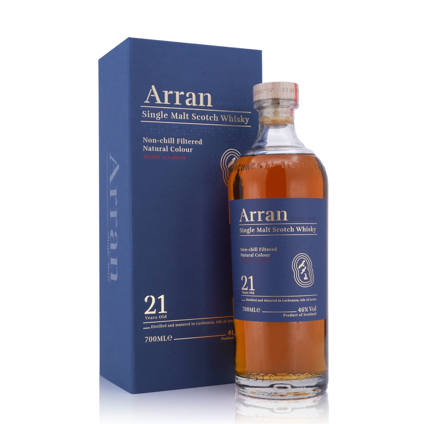 Arran 21 Years Old Single Malt Scotch Whisky 46% 700ml