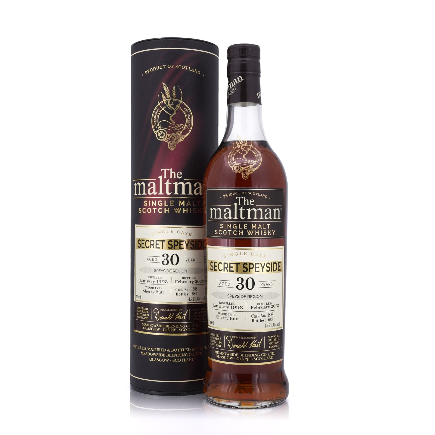 Secret Speyside 30 Years Old 1993/2023 Sherry Butt #1888 MBI The Maltman 45.2% 700ml