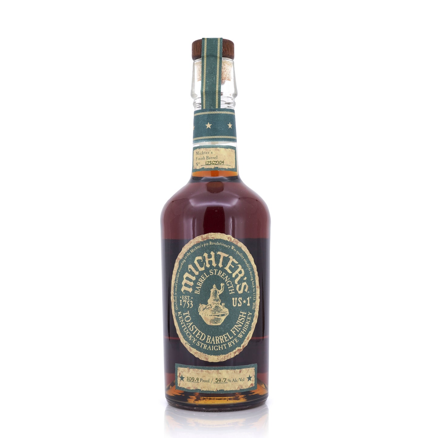 Michter’s Kentucky Straight Rye Whiskey Toasted Barrel Finish 54.7% 700ml