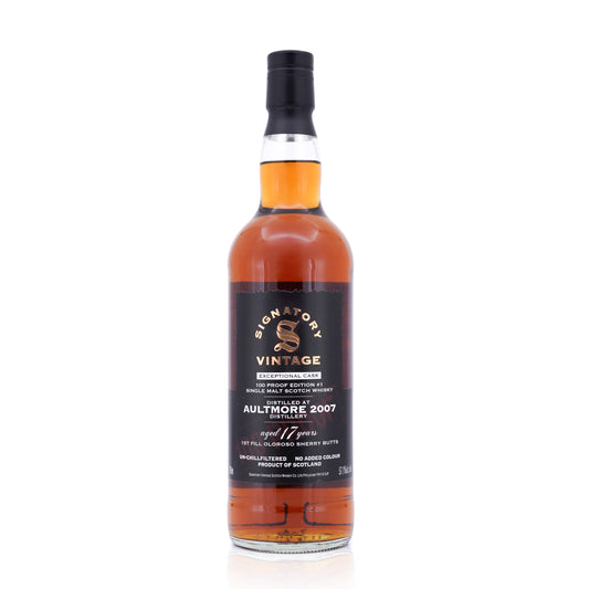 Aultmore 17 Years Old 2007/2024 Signatory Vintage 100 Proof Exceptional Cask #1 57.1% 700ml