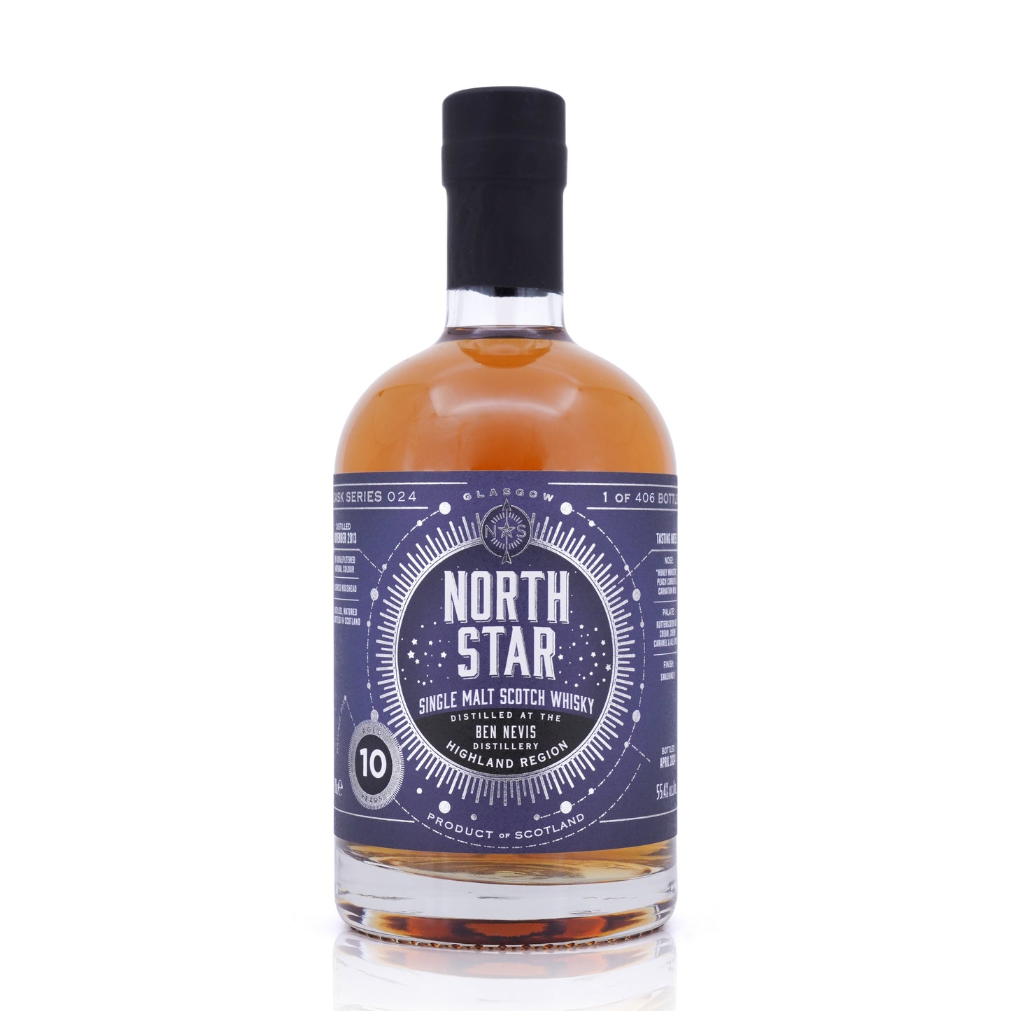 Ben Nevis 10 Year Old 2013/2024 Oloroso Sherry Cask North Star Spirits #024 55.4% 700ml