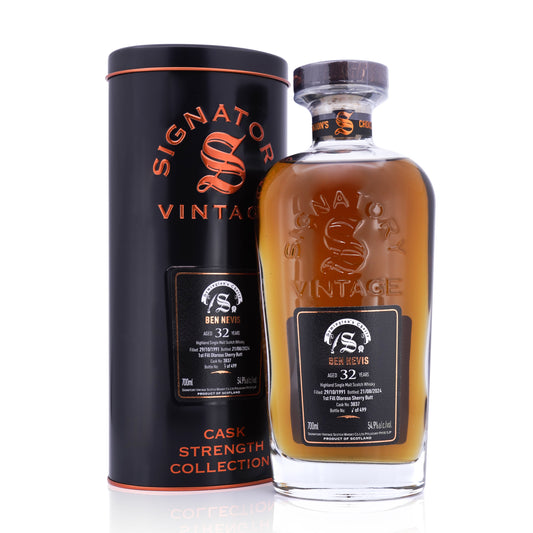 Ben Nevis 32 Year Old 1991/2024 1st Fill Oloroso Sherry Butt #3837 Symington’s Choice Signatory Vintage 54.9% 700ml