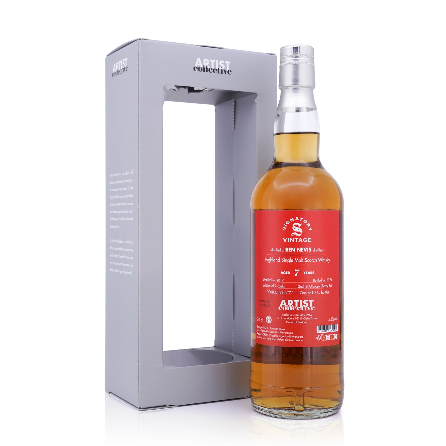 Ben Nevis 7 Years Old 2017/2024 Artist Collective 7.1 LMDW 43% 700ml