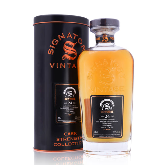 Bowmore 24 Years Old 2000/2024 Bourbon Barrel #800090 Symington‘s Choice Signatory Vintage 52.2% 700ml