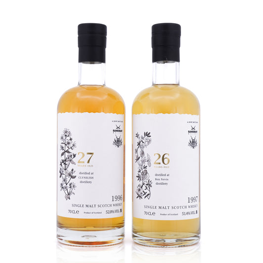 Clynelish 27 Years Old + Ben Nevis 26 Years Old Sansibar White Label 700ml x 2