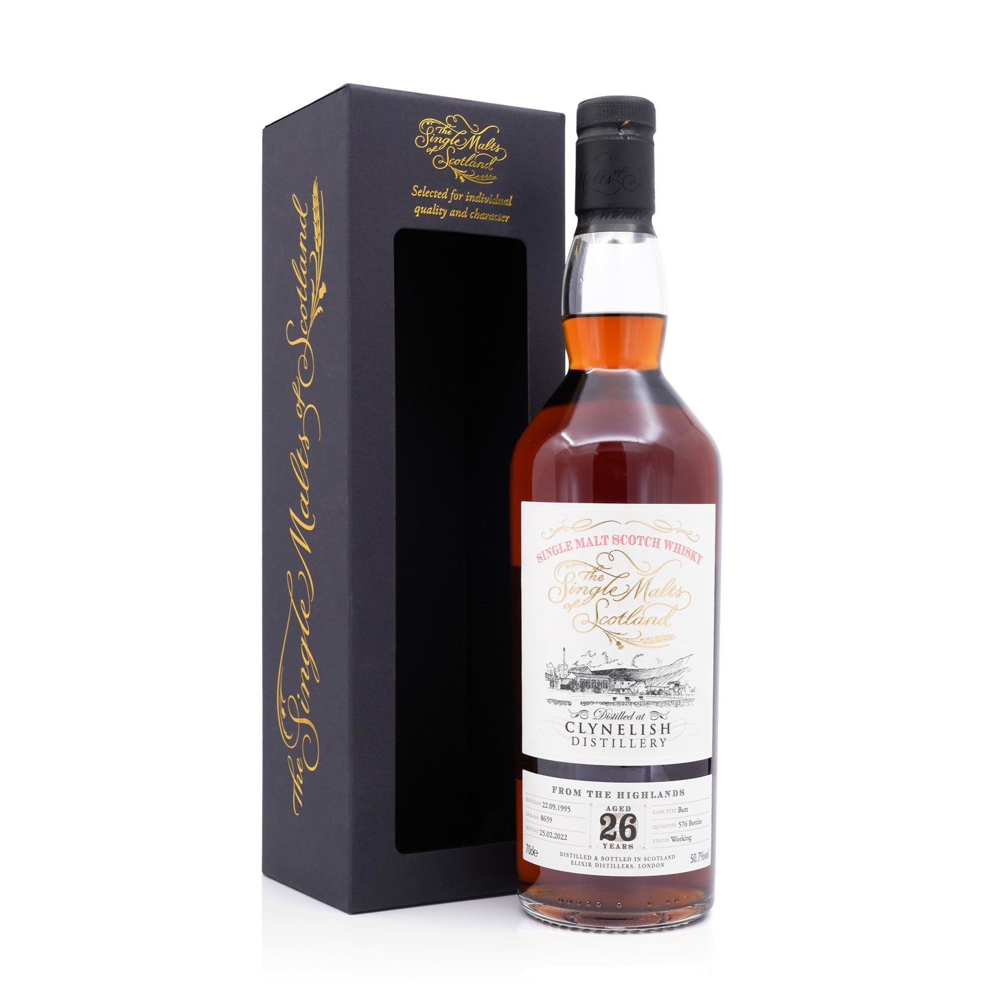 Clynelish 26 Years Old 1995/2022 Sherry Cask #8659  The Single Malts of Scotland 50.7% 700ml