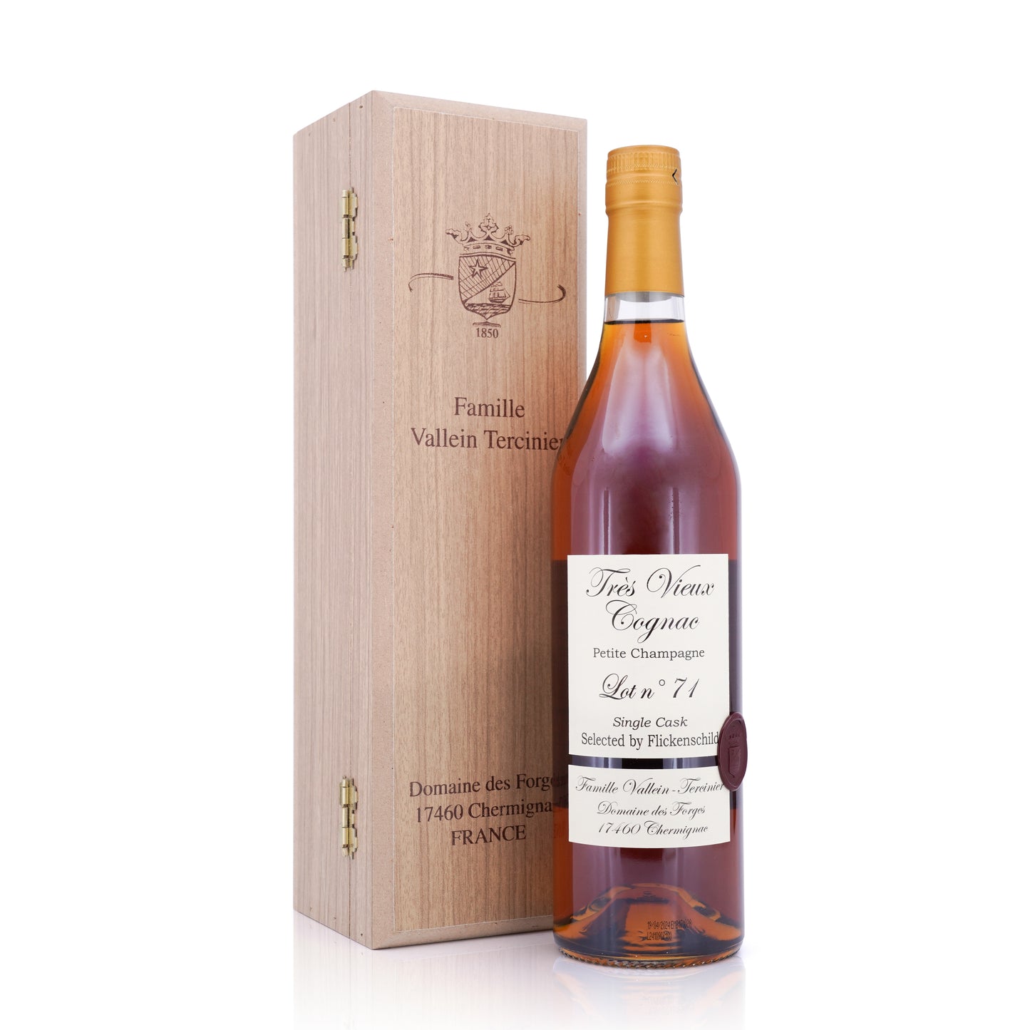 Cognac Vallein Tercinier Lot71 Petite Champagne for Flickenschild 2024 54.1% 700ml (WF91)