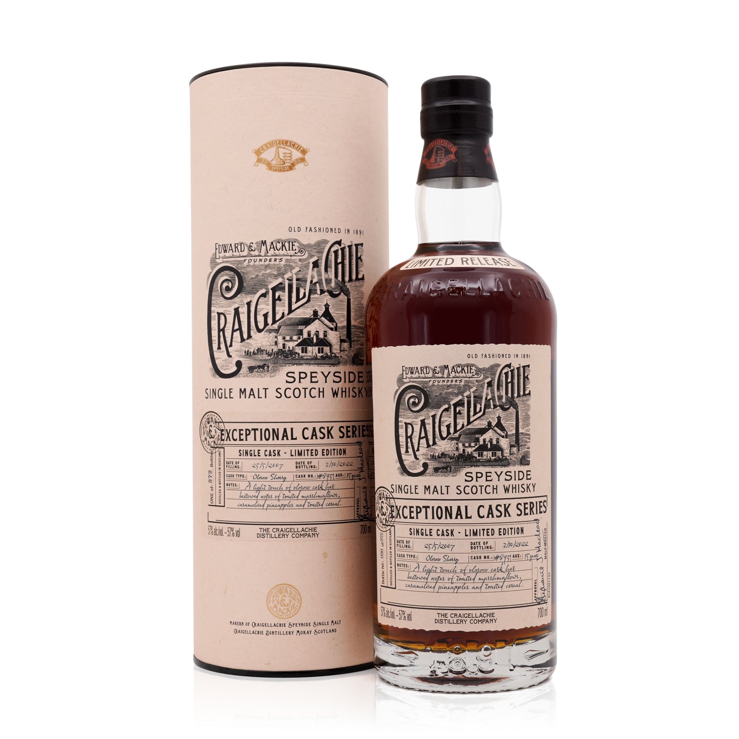 Craigellachie 15 Years 2007/2022 Exceptional Cask Series #895 for Germany 57% 700ml