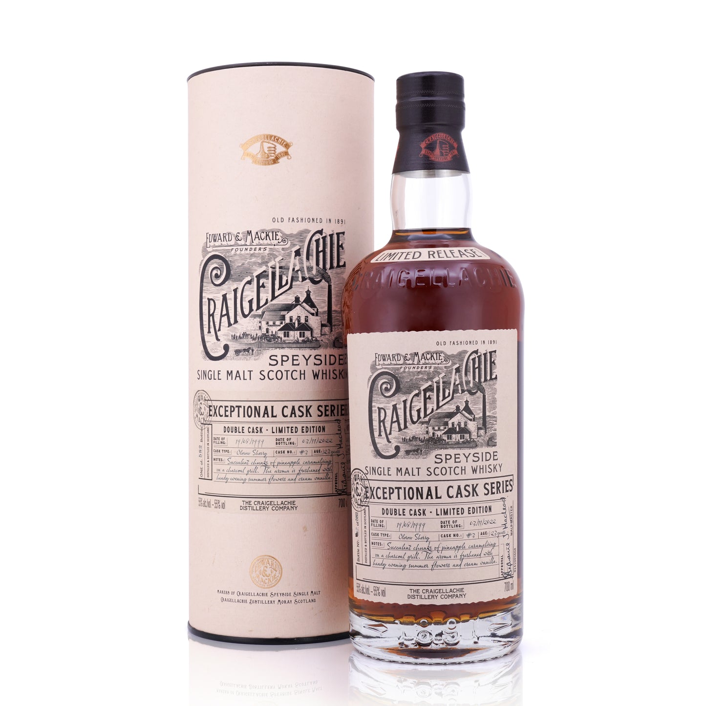 Craigellachie 23 Years Old 1999/2022 Oloroso Sherry Exceptional Cask Series LMDW New Vibrations 55% 700ml