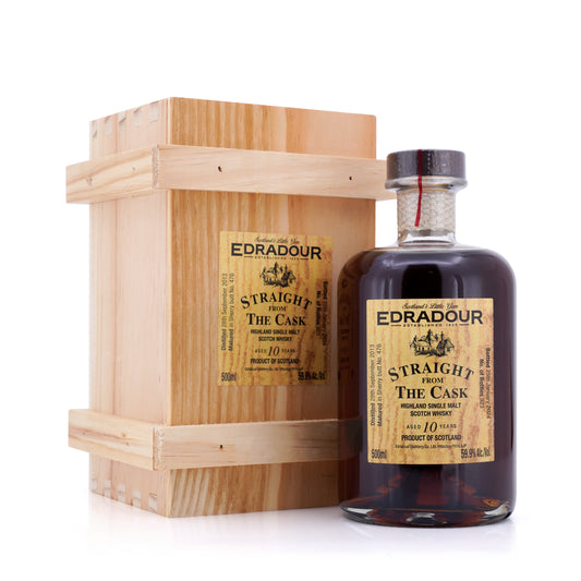 Edradour 10 Years Old 2013/2024 Straight From The Cask (SFTC) Sherry Cask #476 in Wooden box 59.9% 500ml