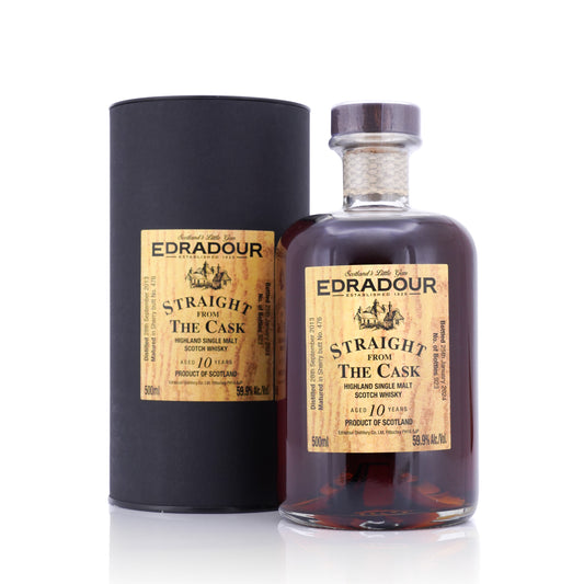 Edradour 10 Years Old 2013/2024  Straight From The Cask (SFTC) Sherry Cask #476 in Tube 59.9% 500ml