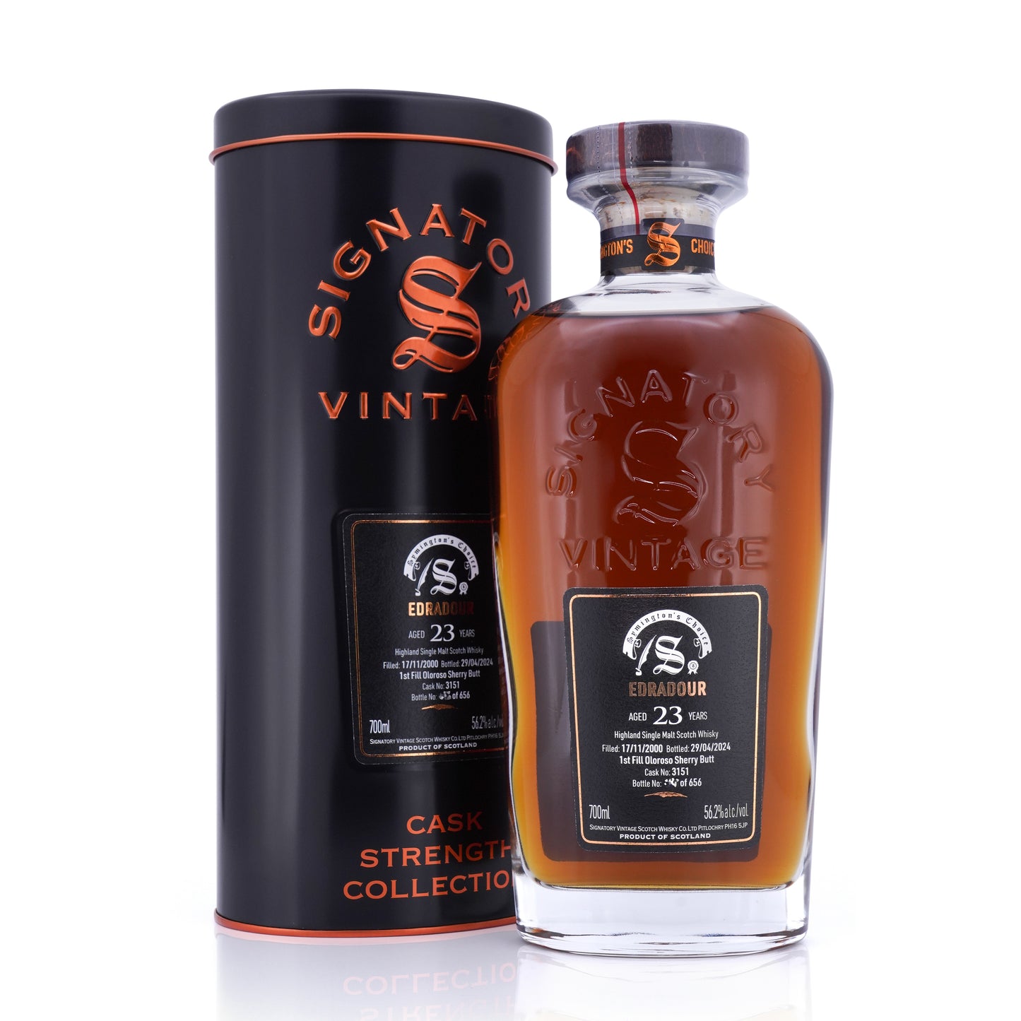 Edradour 23 Years Old 2000/2024 Symingtons Choice Signatory Cask Strength Collection #3151 56.2% 700ml