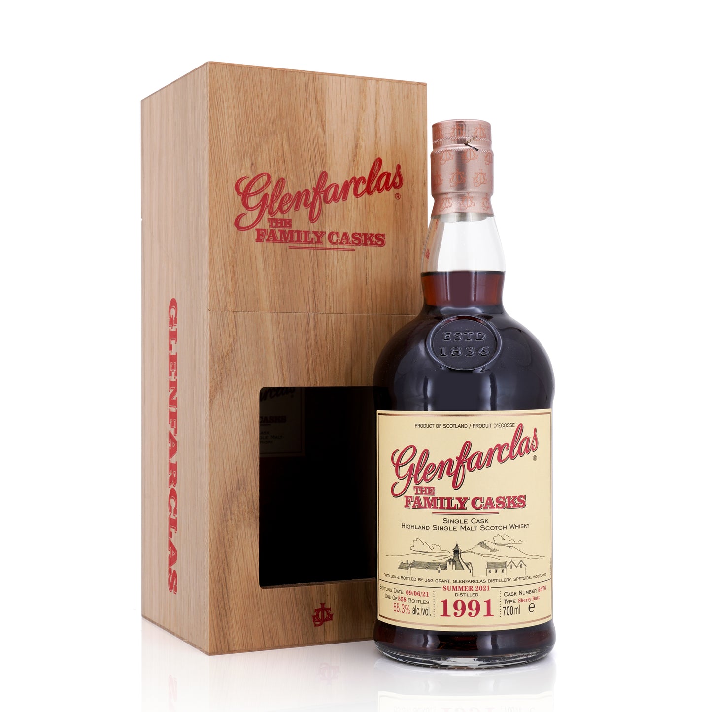 Glenfarclas 1991/2021 The Family Casks Release S21 #5676 55.3% 700ml