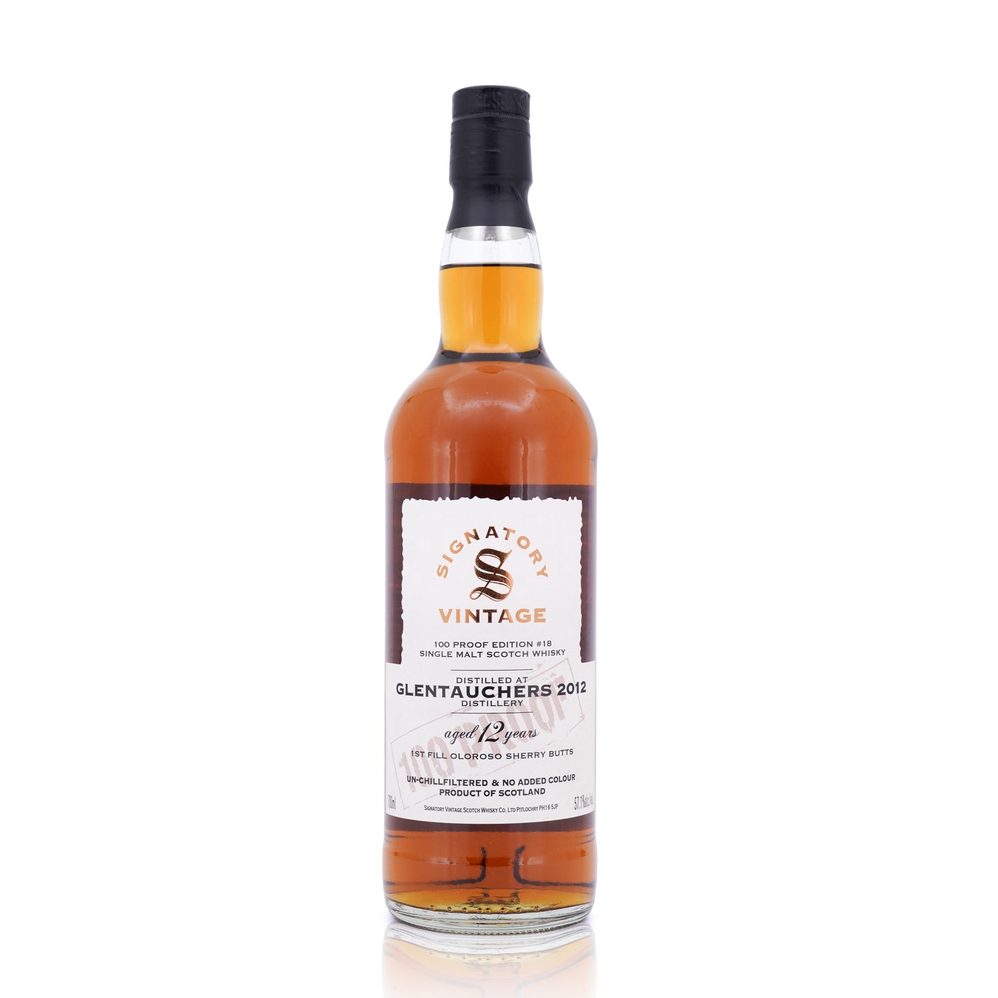 Glentauchers 12 Years Old 2012/2024 Signatory Vintage 100 Proof #18 57.1% 700ml