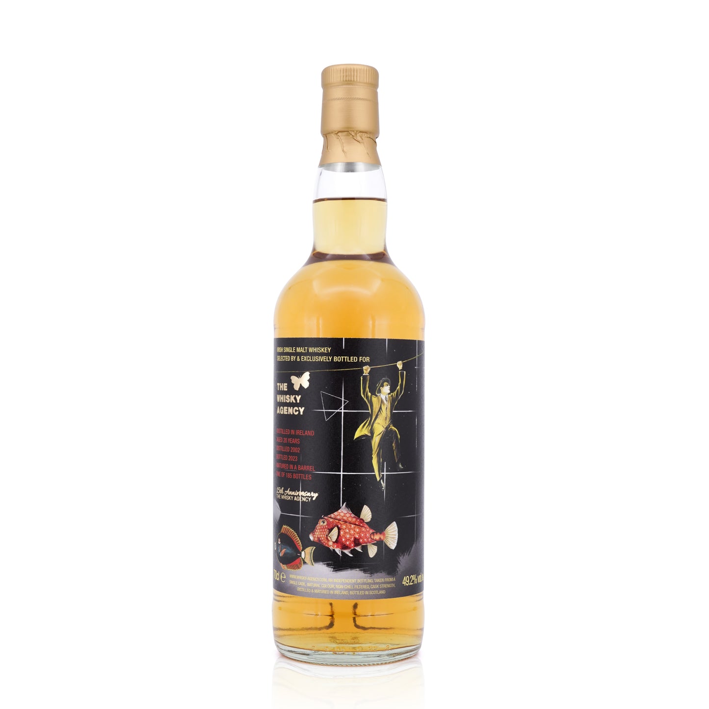 Irish Malt 20 Years Old 2002/2023 The Whisky Agency 15th Anniversary 49.2% 700ml