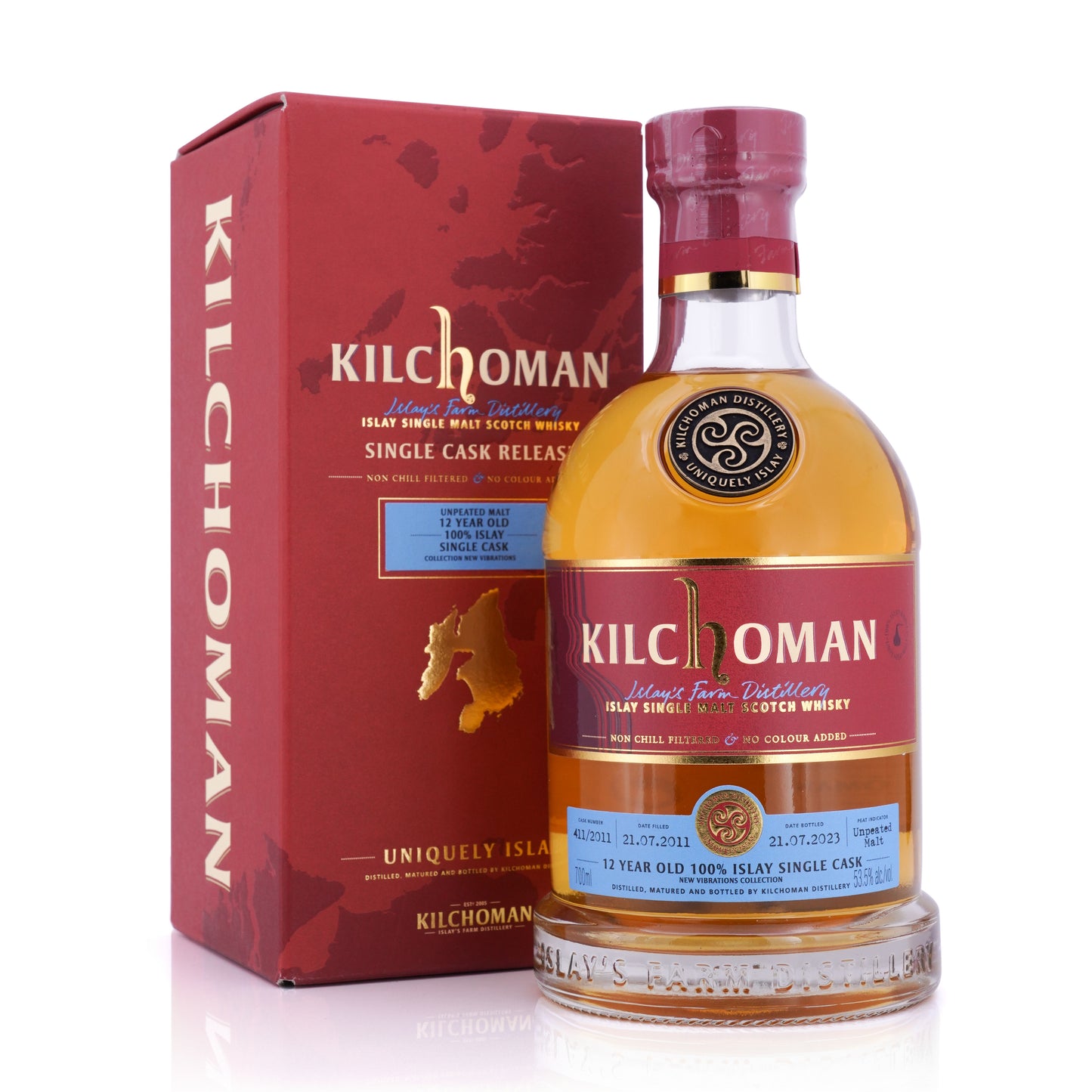 Kilchoman 12 Years Old 2011/2023 100% Islay Still Peat Bourbon Barrel Single Cask New Vibrations LMDW (WF90)