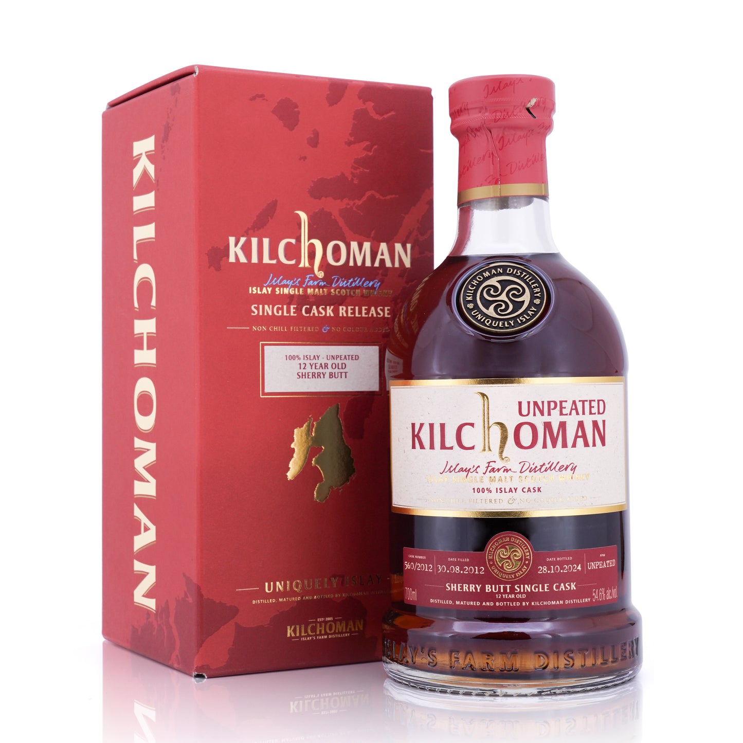 Kilchoman 12 Years Old 2012/2024 Unpeated Oloroso Sherry Butt 54.6% 700ml