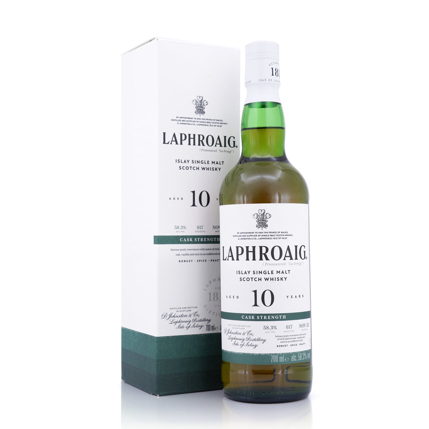 Laphroaig 10 Years Old Cask Strength Batch 17 New Design 58.3% 700ml