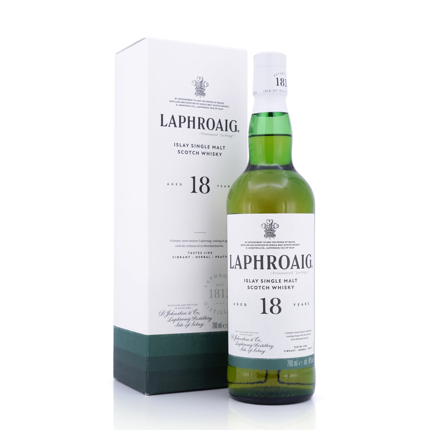 Laphroaig 18 year old Islay Single Malt Scotch Whisky 48% 700ml