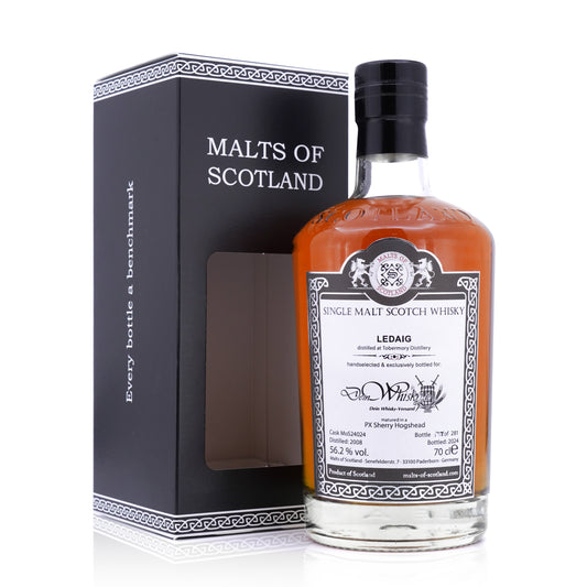 Ledaig 16 Years Old 2008/2024 PX Sherry Hogshead #MoS24024 Malts of Scotland for deinwhisky.de 56.2% 700ml