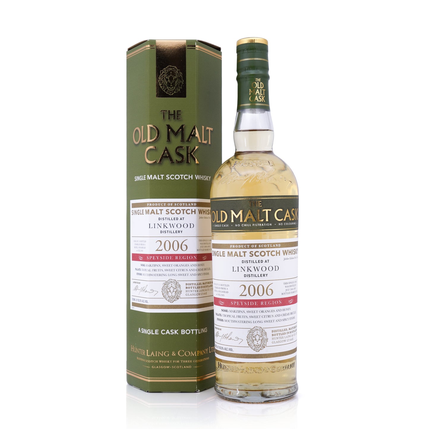 Linkwood 17 Years Old 2006/2024 Refill Sherry The Old Malt Cask Hogshead Hunter Laing 50% 700ml