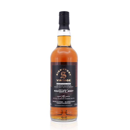 Macduff 16 Years Old 2007/2024 Signatory Vintage 100 Proof Exceptional Cask #3 57.1% 700ml