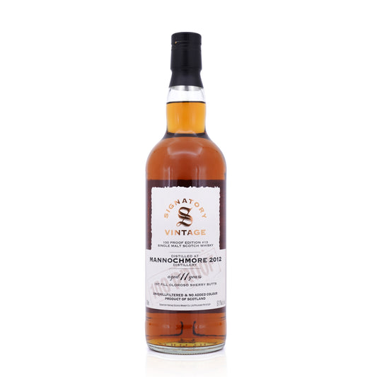 Mannochmore 11 Years Old 2012/2024 Signatory Vintage 100 Proof #13 57.1% 700ml