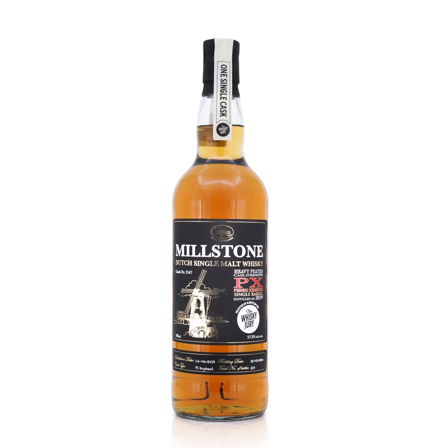 Millstone heavily peated 2019/2024 PX Sherry Cask The Whisky Jury 57.3% 700ml