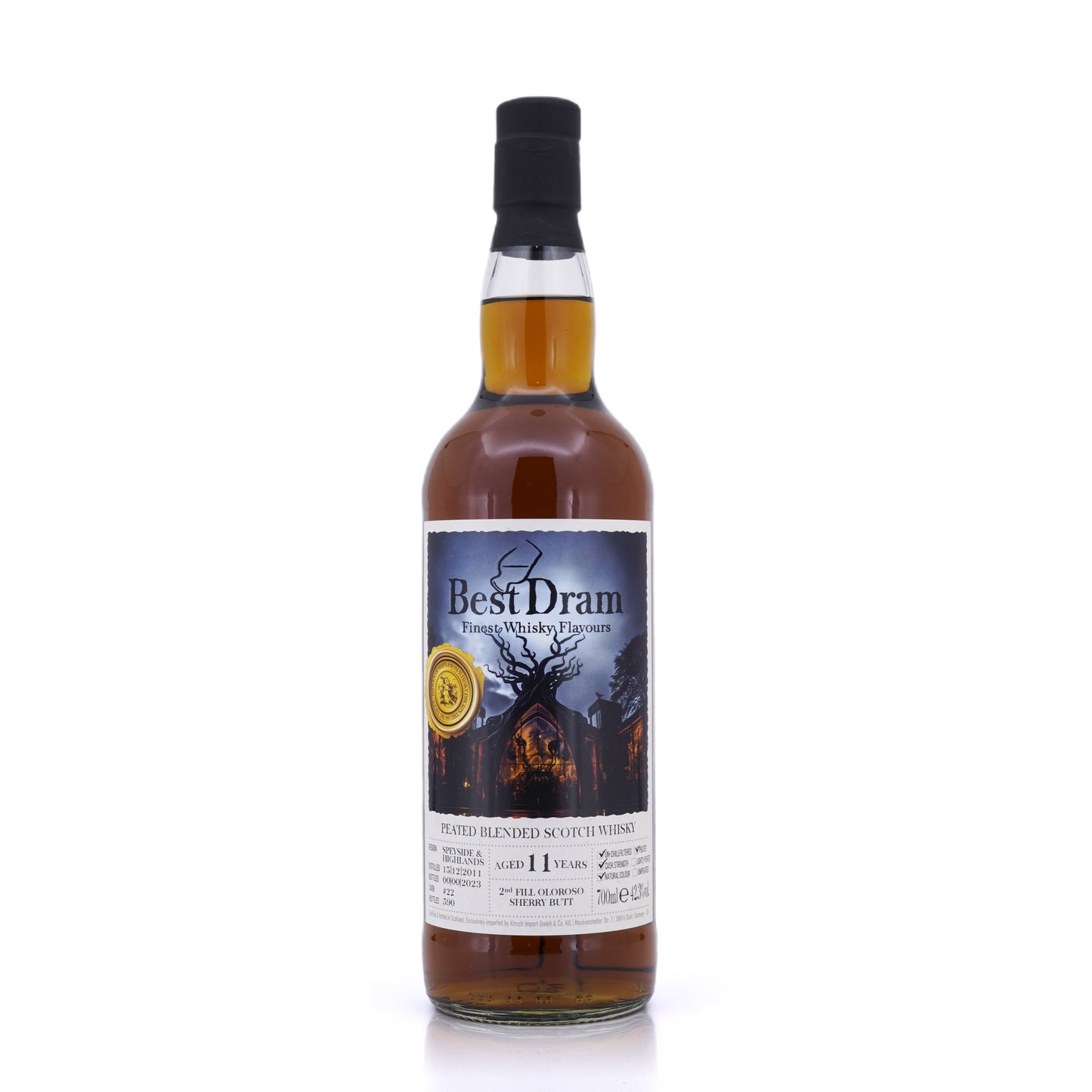 Peated Blended Scotch Whisky 2011/2023 2nd Fill Oloroso Sherry Butt #22 42.3% 700ml