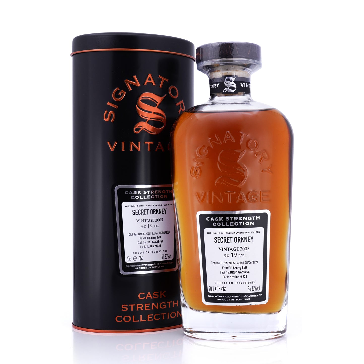 Secret Orkney 19 Years Old 2005/2024 1st Fill Oloroso Sherry Butt #44 Foundations LMDW SV 54.3% 700ml