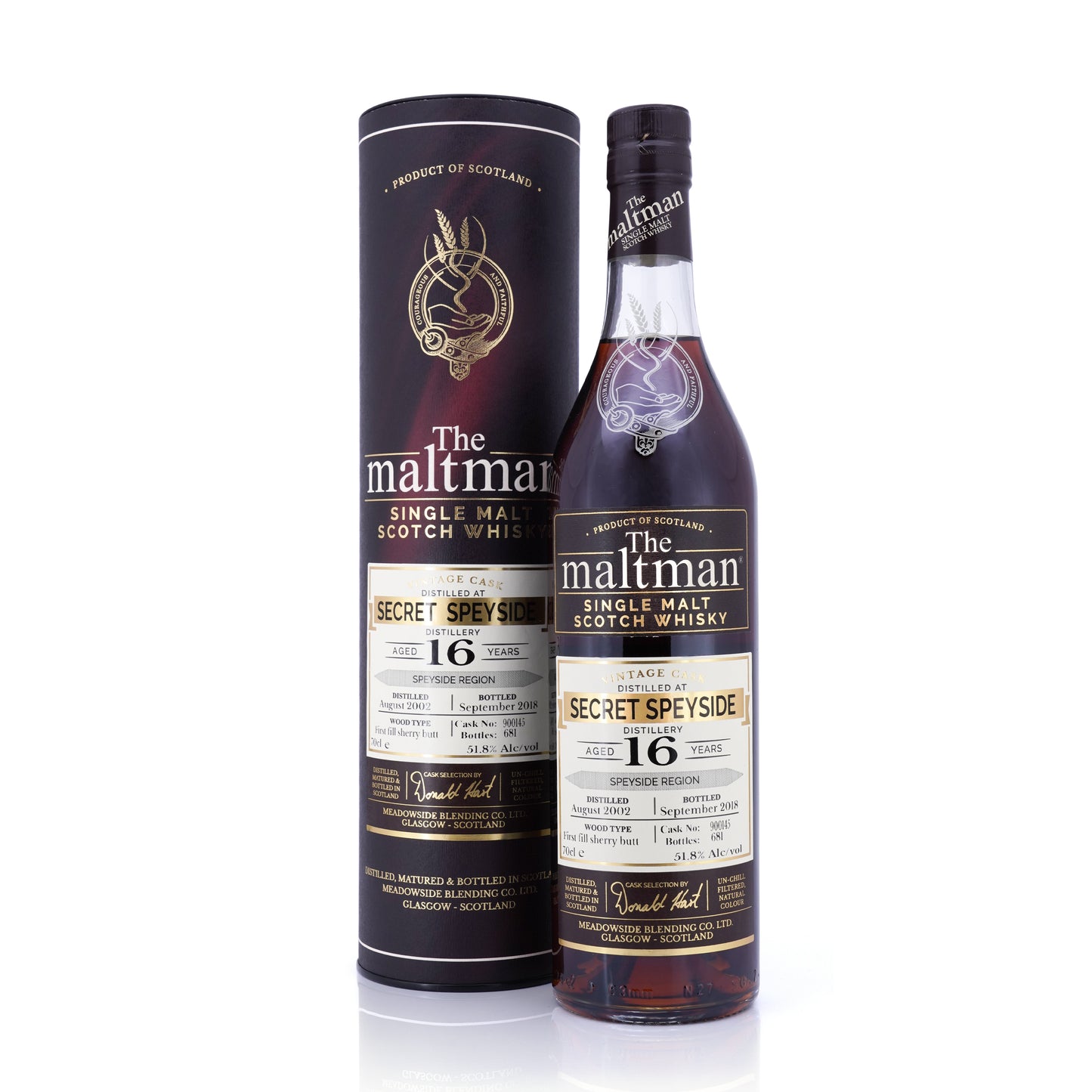 Secret Speyside 16 Years Old 2002/2018 The Maltman 51.8% 700ml