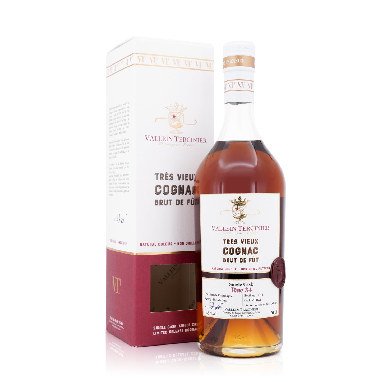 Vallein Tercinier Grand Rue 34 Brut de Fruit Single Cask 42% 700ml